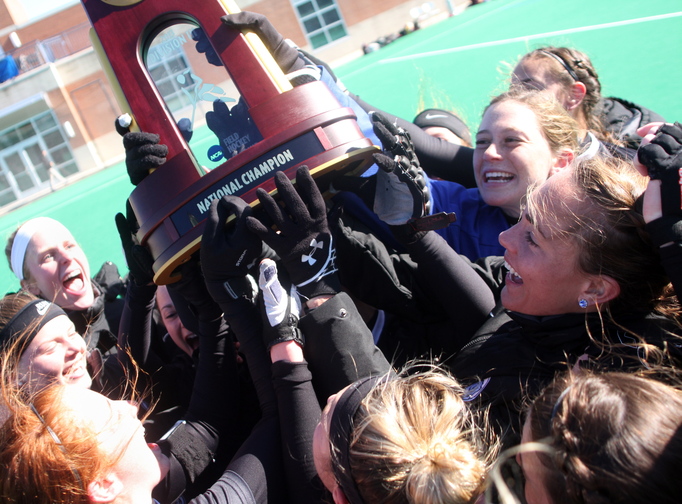 For the fourth time in seven years, members of the Bowdoin College field hockey team can call themselves national champions. The Polar Bears capped their run with a record-setting defensive performance in Sunday's championship against Salisbury State in Norfolk, Va.