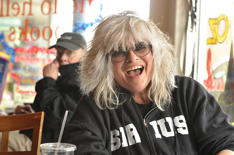 Nina Blackwood, one of the original MTV VJs, now lives in Maine and does her satellite radio show of '80s music from her home.