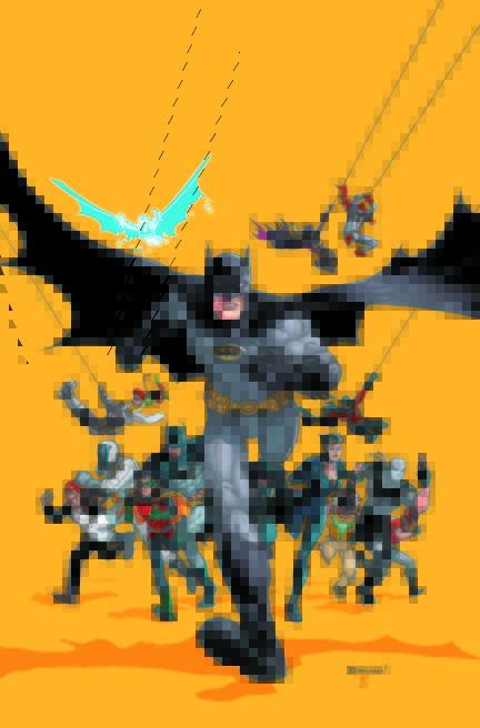 Art from a comic book cover by Batman Inc. artist Chris Burnham, who will be speaking at Comicon