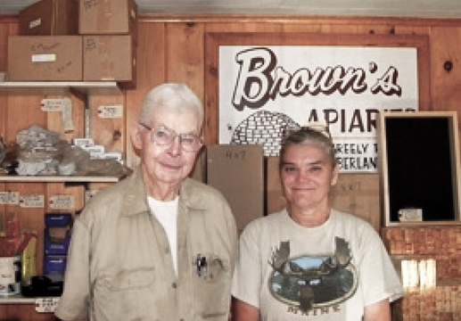 A photograph of Stan Brown with Karen Thurlow-Kimball appears on the Unique Maine Farms website.