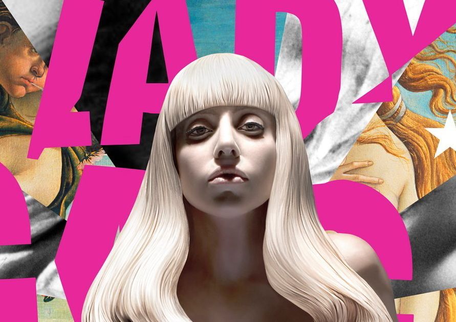 Detail of Lady Gaga's 'Artpop' album cover.