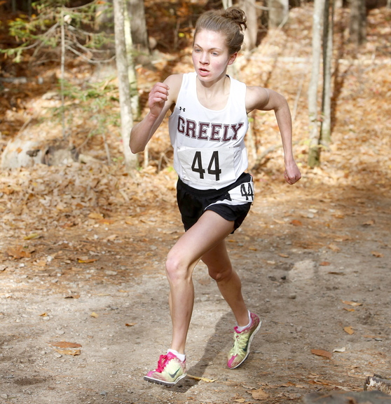 Kirstin Sandreuter of Greely not only recovered from a painful foot injury to win the regional and state meets in Class B, but smashed her personal best in placing fourth in New England.