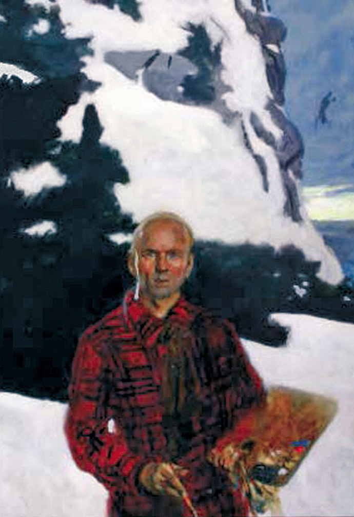 Jamie Wyeth’s “Portrait of Rockwell Kent, second in a series of untoward occurrences on Monhegan Island.”