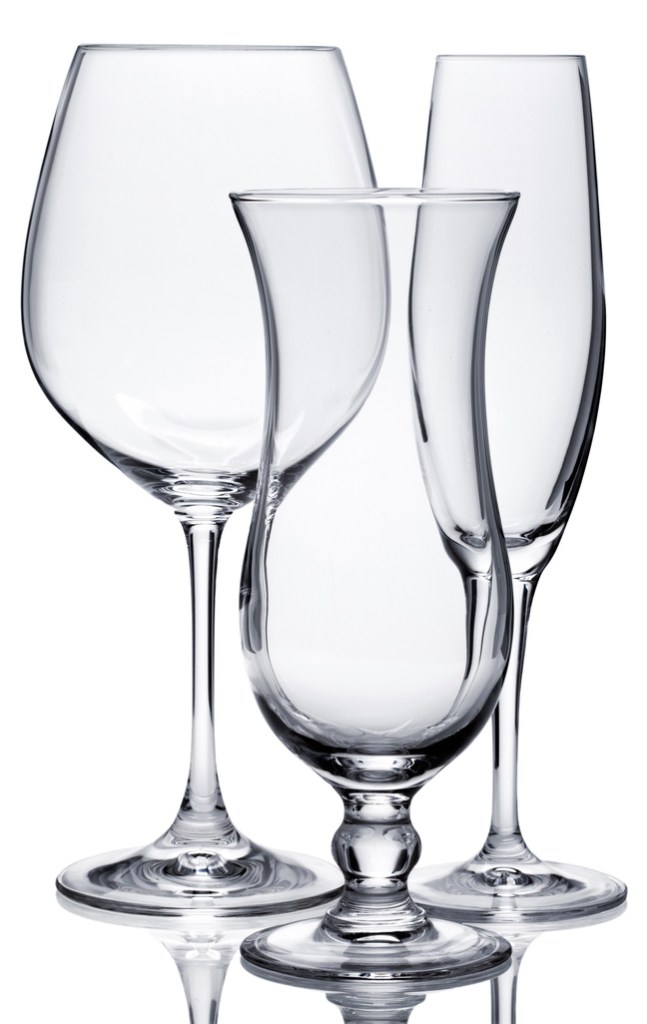 Glassware can become cloudy without proper care.