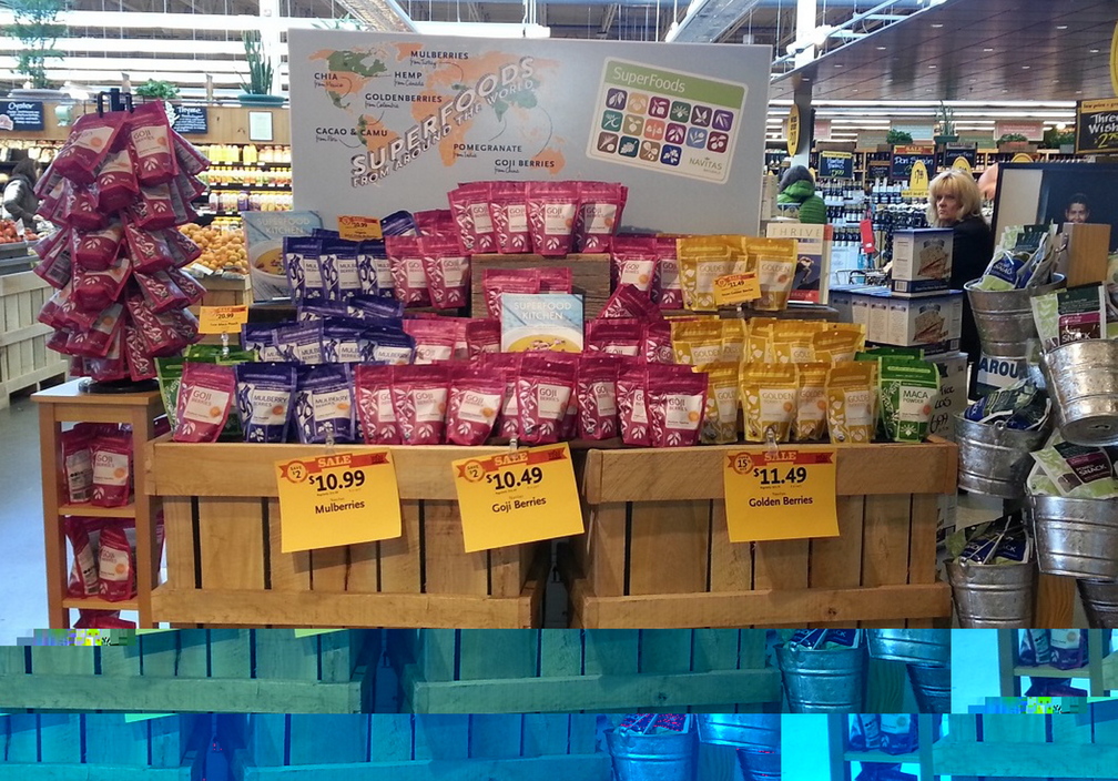 Navitas Naturals products are displayed at Whole Foods Market in Portland.