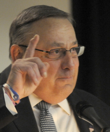 Gov. LePage, at an Augusta conference Thursday on the future of transportation, says global warming offers “a lot of opportunities.”
