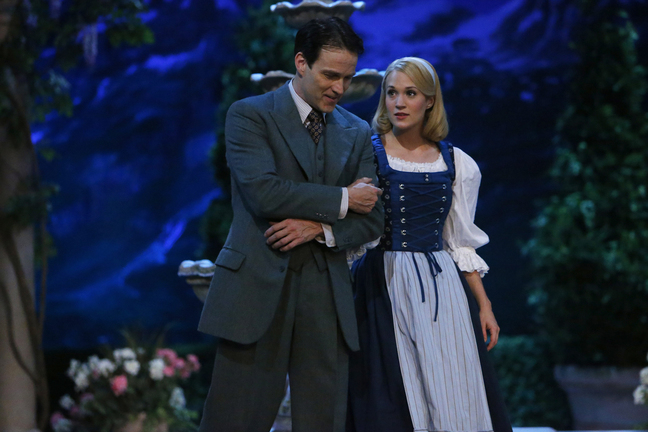 Stephen Moyer as Captain Von Trapp and Carrie Underwood as Maria starred in “The Sound of Music Live!” on Thursday on NBC. The live production improved as it went on.