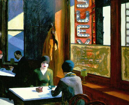 Many art historians believe the restaurant was the setting for the Edward Hopper painting “Chop Suey” (1929), based on the fact that Hopper and his wife summer in Cape Elizabeth from 1927 to ’29.
