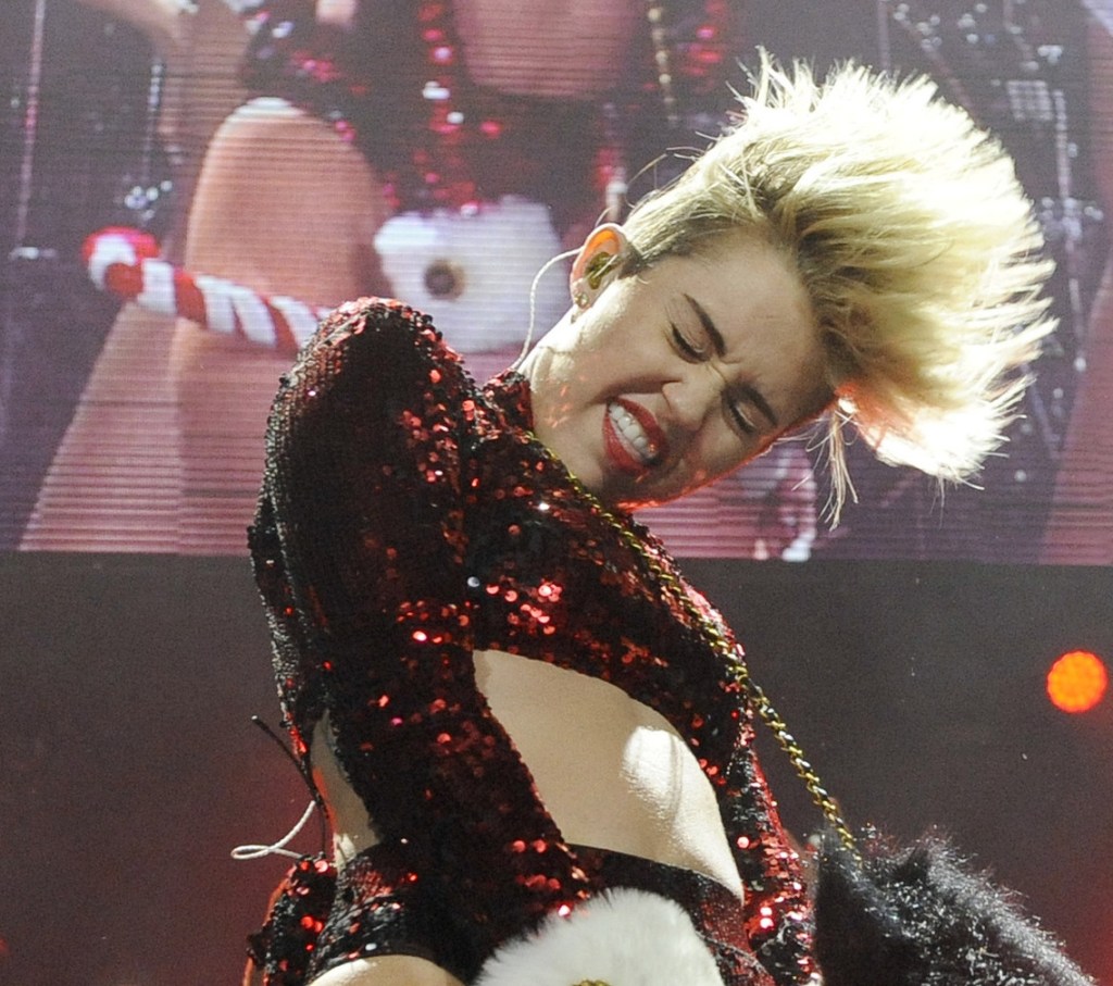Miley Cyrus performs Dec. 6 in Los Angeles. MTV has declared that Miley Cyrus is the best artist of the year.
