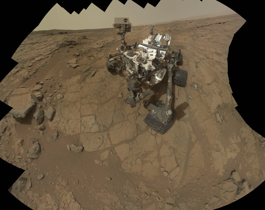 This NASA image from February shows a self-portrait taken by the Mars rover Curiosity. The rover has uncovered signs of an ancient freshwater lake on Mars that may have teemed with microbes for tens of thousands of years.