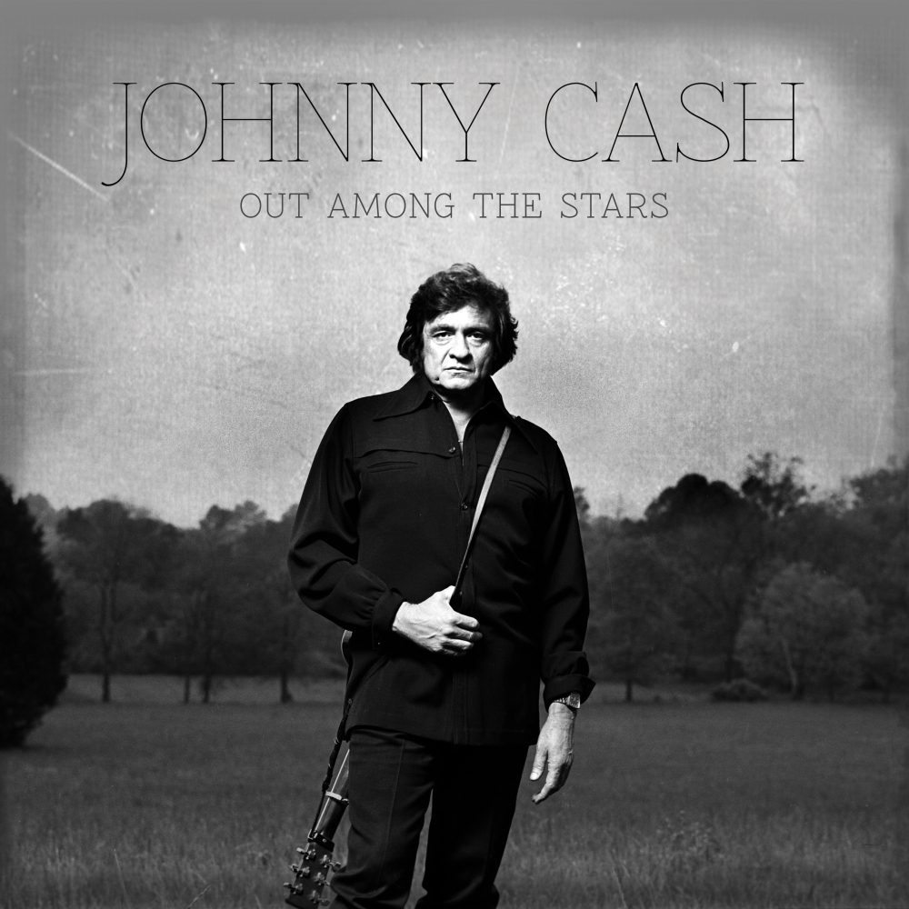 This photo provided by Columbia/Legacy shows the Johnny Cash album cover for “Out Among the Stars,” releasing March 25, 2014. The new album is comprised of 12 studio recordings by Cash that were recently discovered.