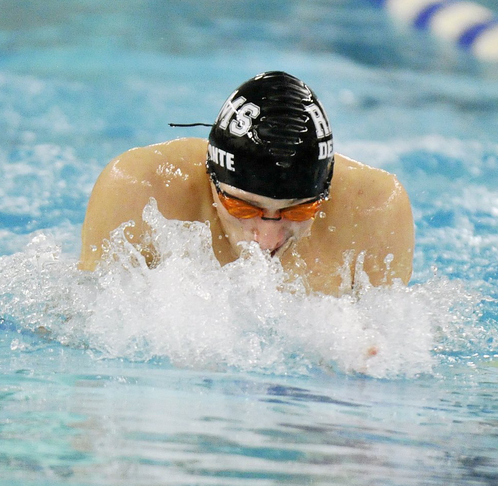 Deering’s Eric Delmonte won the boys 200 yard IM as a sophomore, and he’s back for his senior year with a talented Rams team that should be among the contenders.