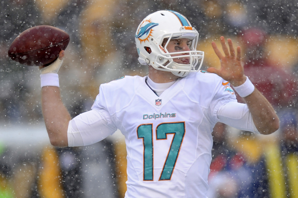 Quarterback Ryan Tannehill didn’t let the Pittsburgh snow faze him as he played one of his better games in Miami’s victory over the Steelers last Sunday.