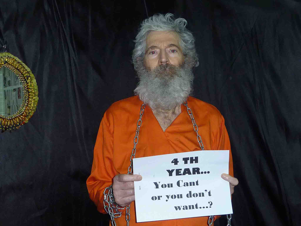 This undated handout photo provided by the family of Robert Levinson after they received it in April 2011, shows retired-FBI agent Robert Levinson.