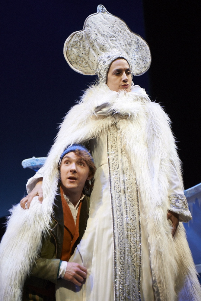 A scene from the Portland Stage Company production of the Hans Christian Andersen fairytale "The Snow Queen" continuing through Dec. 22