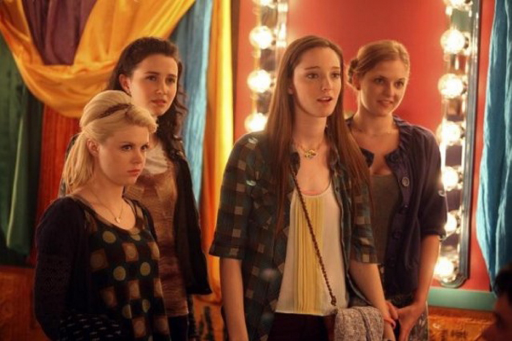 Emma Dumont, Kaitlyn Jenkins, Bailey Buntain and Julia Goldani Telles in ”Bunheads.”