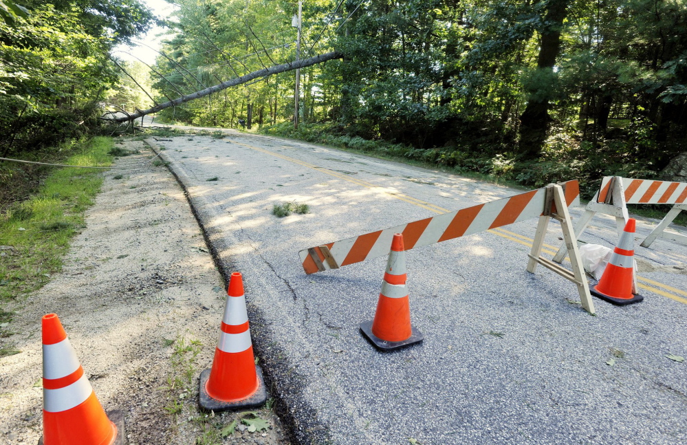 Egypt Road in Gray suffered storm damage when Tropical Storm Irene moved through Maine in late August 2011. In Vermont, the damage from flooding was much more severe.
