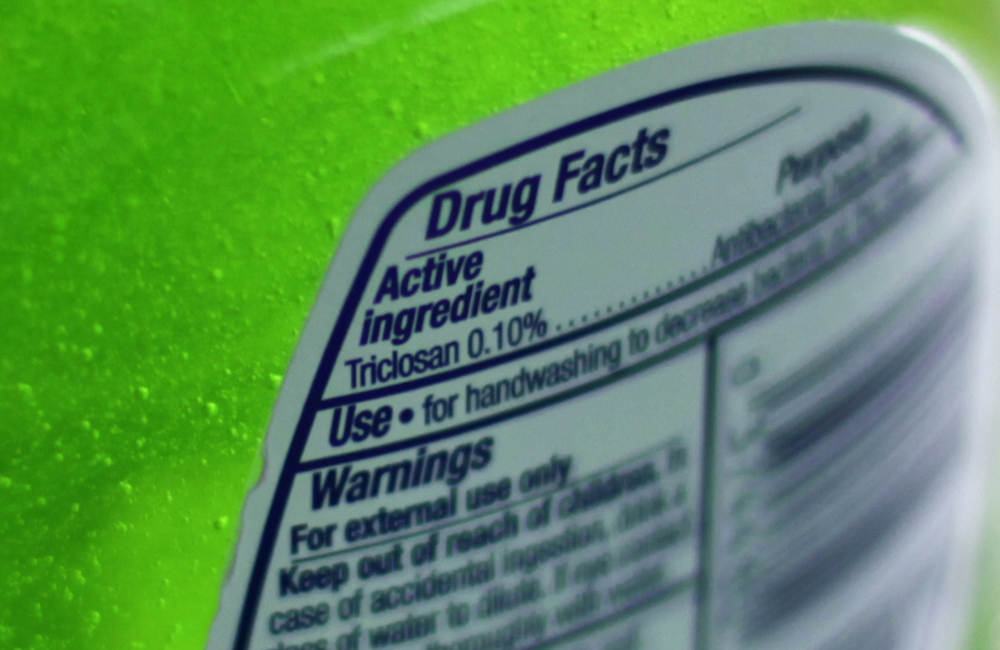 Assistant Professor Julie Gosse at the University of Maine says triclosan is added to many over-the-counter products that are advertised as antibacterial, but it's "not a chemical people need to have every day."