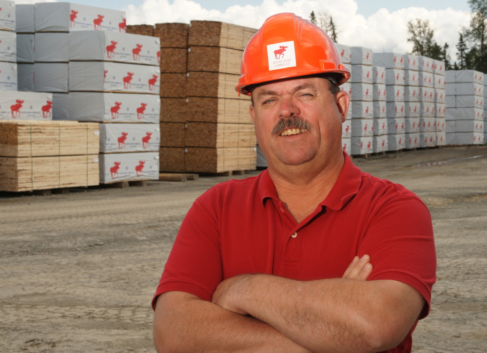 Steve Banahan, a manager for Moose River Lumber near Jackman, is closely watching efforts to sell Montreal, Maine & Atlantic Railway.