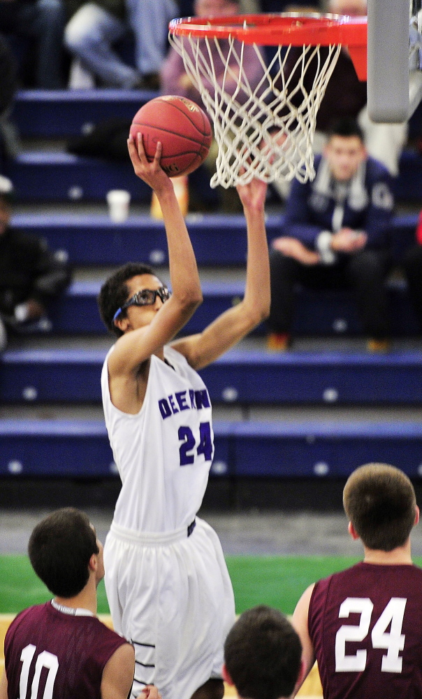 Ahmed Ali of Deering found his shooting touch from both near and long range Friday night, scoring 30 points against Gorham in a regular-season victory in a holiday tournament.