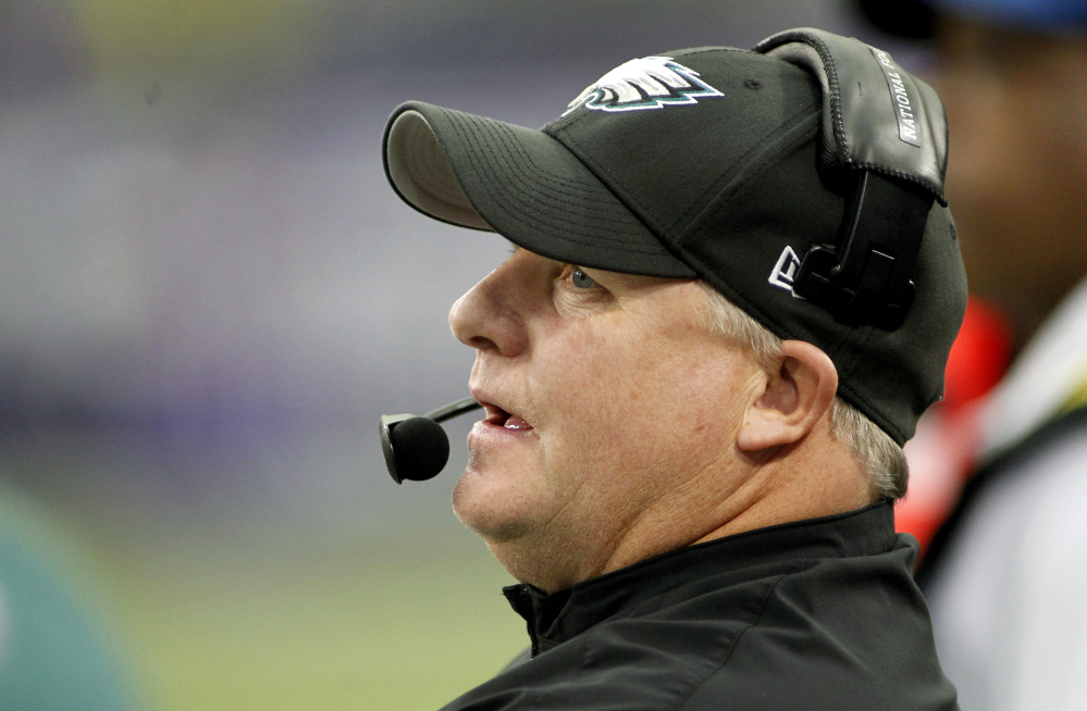 Philadelphia Eagles Coach Chip Kelly once worked at New Hampshire and while there made friends with three Mainers. They remain friends, almost 20 years later.