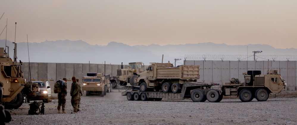 Units in the 41-truck convoy from FOB Shank arrive safely at Bagram Air Field in the early morning of Dec. 24. The next day, it was reported that an unexploded IED was found along the convoy’s route just an hour or two after it had passed.