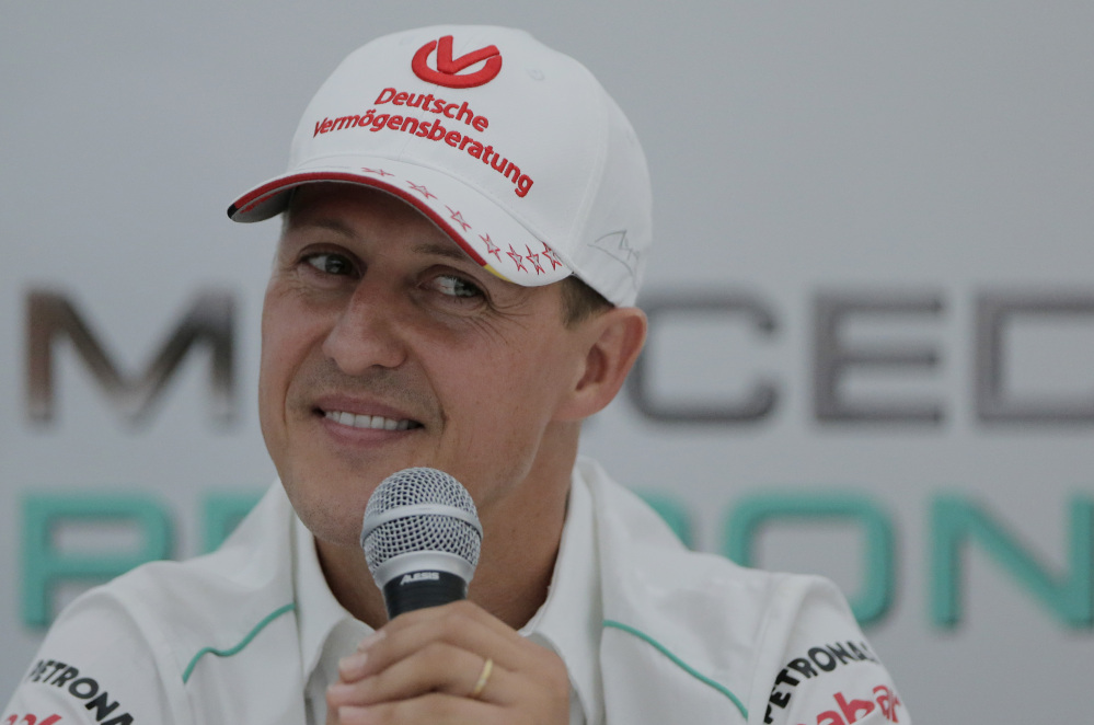 Michael Schumacher announces his retirement from Formula One at the end of the 2012. Seven-time Formula One champion Michael Schumacher was hospitalized with a head injury Sunday, after a skiing accident in the French Alps.