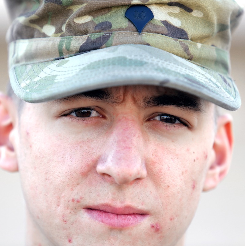 Spc. Matthew Norton of Limerick, photographed Friday, December 20, 2013, at Bagram Air Field in Afghanistan for soldier profile.