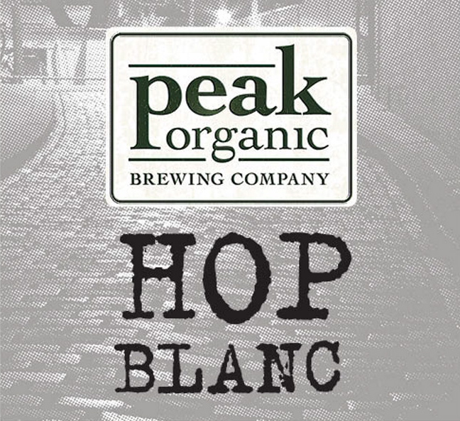 Peak Organic’s new Hop Blanc is a bit more sophisticated than its sibling, Hop Noir.