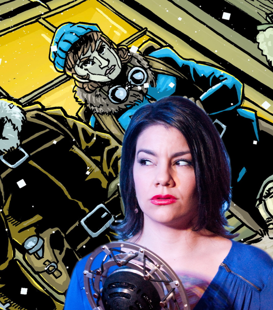 Portland Ovations presents “The Intergalactic Nemesis,” billed as a mash-up of a vintage radio play, live action graphic novel and sci-fi B-movie, on Thursday at Merrill Auditorium in Portland.