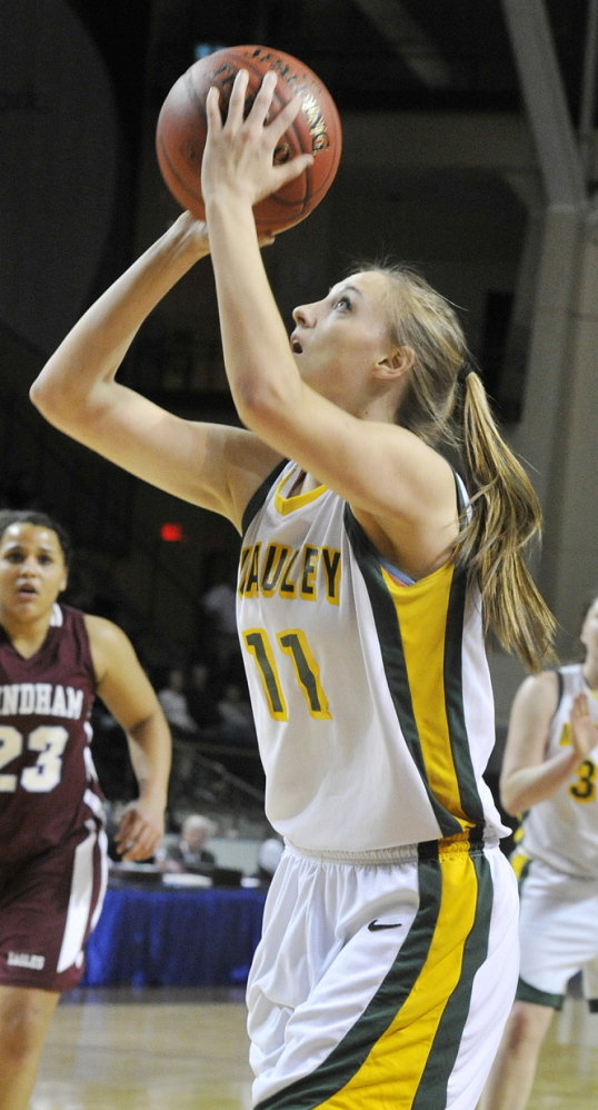 Olivia Smith is one of two McAuley starters who will play Division I basketball next year. She’s going to Dartmouth.