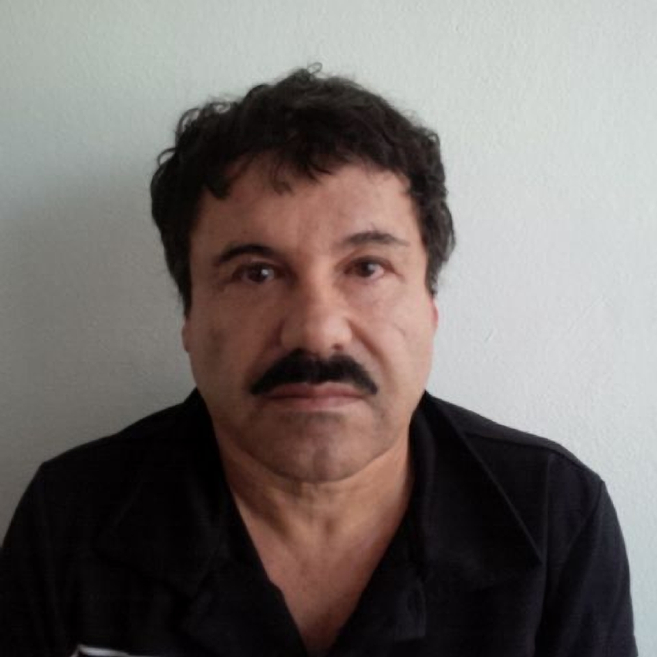 In this Feb. 22, 2014, image released by Mexico’s Attorney General’s Office, Joaquin “El Chapo” Guzman is photographed against a wall after his arrest in the Pacific resort city of Mazatlan, Mexico.