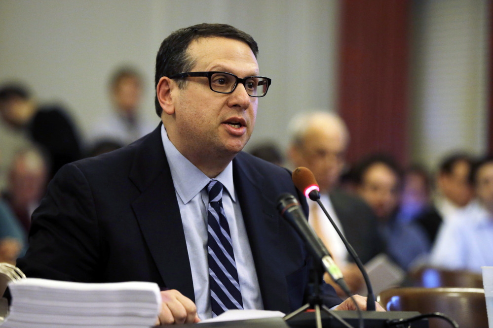 David Wildstein, who was New Jersey Gov. Chris Christie’s No. 2 man at the Port Authority, speaks during a hearing at the Statehouse in Trenton in January. Documents released Thursday show Wildstein and Bridget Anne Kelly, Christie’s deputy chief of staff, made running jokes about the idea of creating traffic jams as a way to strike at enemies.