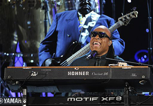 Stevie Wonder performs at the 45th NAACP Image Awards on Saturday.