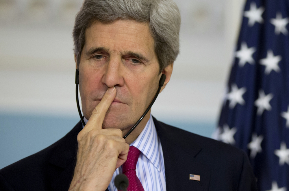Secretary of State John Kerry says he spoke with foreign ministers from the Group of Eight countries and a few other nations, and “every single one of them are prepared to go to the hilt in order to isolate Russia” because of the invasion.