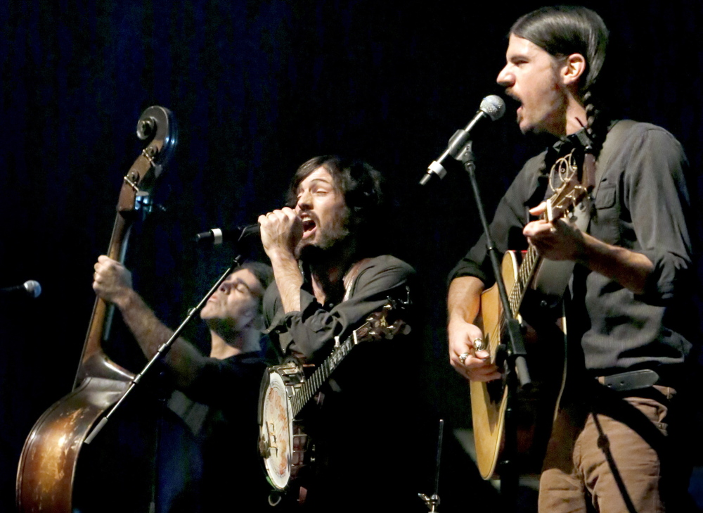The Avett Brothers perform at the Cumberland County Civic Center on Monday.