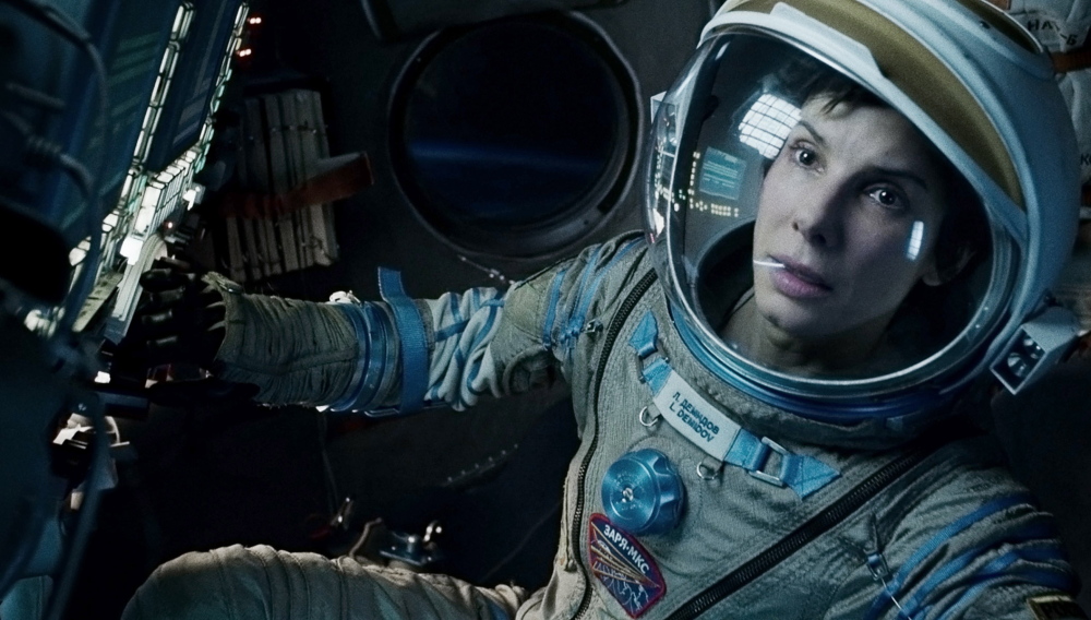 Sandra Bullock in “Gravity,” which was nominated for the best picture Oscar. “Gravity” is the York Public Library’s Winter Film Series offering on Sunday.