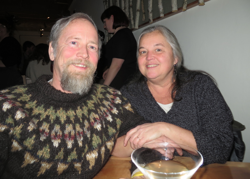 Robert and Robin Sanford of Gorham came out to support Vinland. “I hope it does well,” Robert Sanford said.