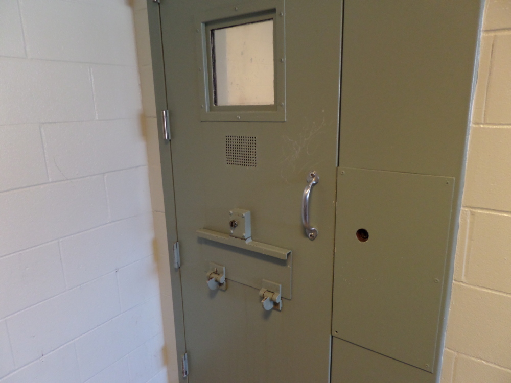 Two inmates were able to jam their cell doors at the Cumberland County Jail in Portland and meet up to have sex last weekend, officials said.