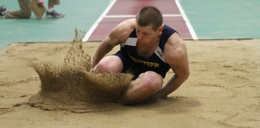 Jamie Ruginski of the University of Southern Maine came up 2 inches short in his bid to become an All-American in the triple jump last year. This year he wants it. Badly.