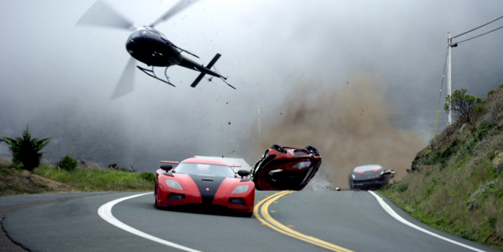 The car chases – and crashes – are mostly real with little digital enhancement in "Need for Speed."
