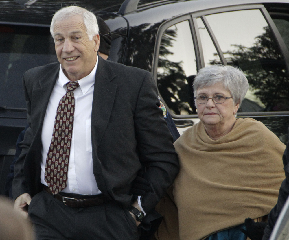 Dottie Sandusky says she ‘definitely’ believes her husband, former Penn State assistant football coach Jerry Sandusky, was wrongly convicted of sexually abusing boys.