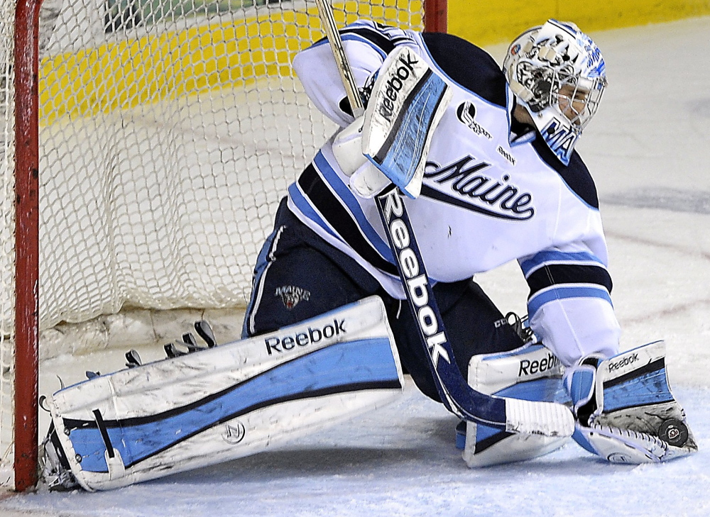 Maine’s Martin Ouellette, a mainstay in goal for the Black Bears the past two seasons, wants to finish his collegiate career on a winning note.