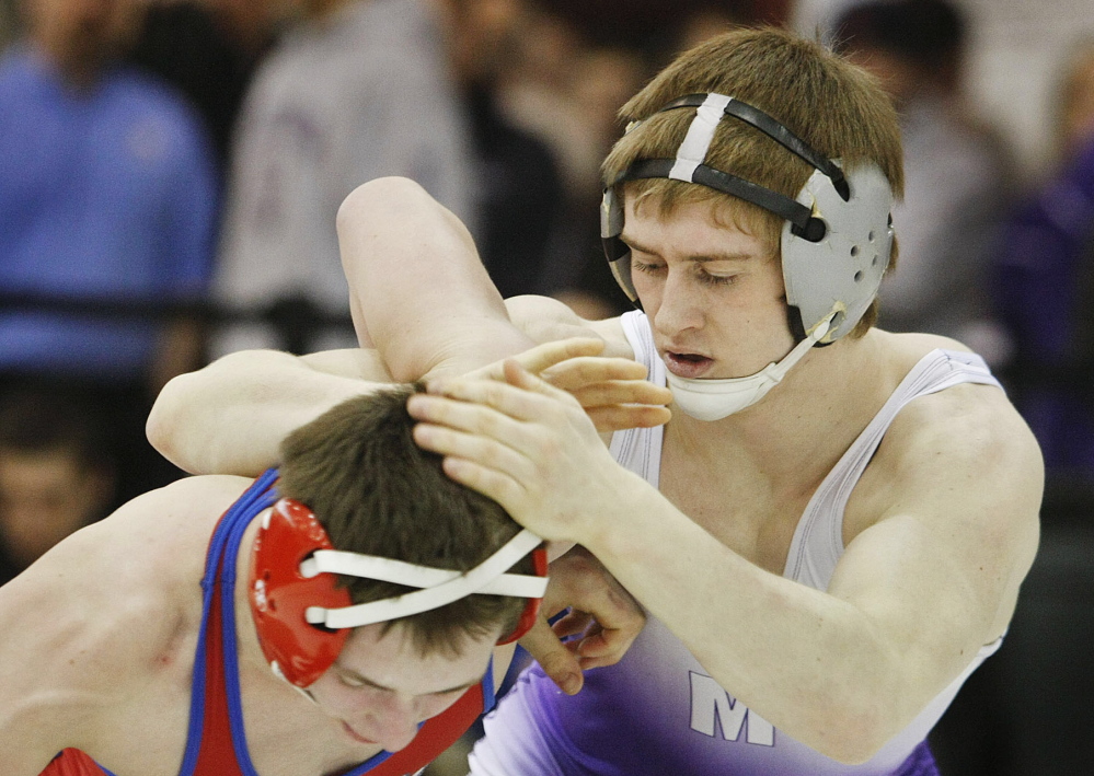 Cody Hughes of Marshwood went undefeated in Maine this season, winning the 160-pound class for his third straight state title, then reached the New England final before suffering a 2-1 loss in overtime to the Massachusetts champion.