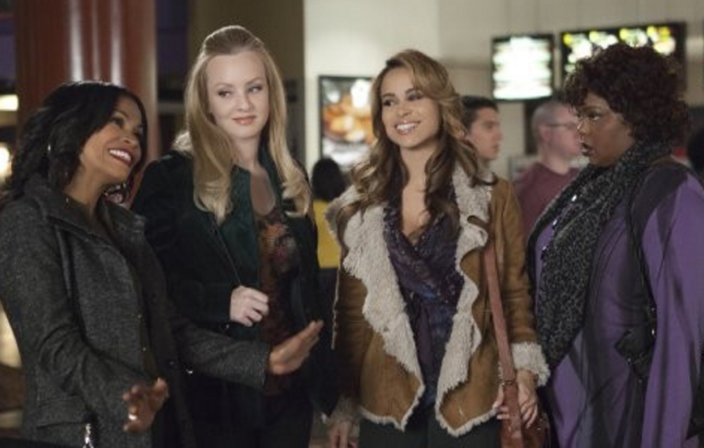 Nia Long, Wendi McLendon-Covey, Zulay Henao and Cocoa Brown star in “The Single Moms Club.”