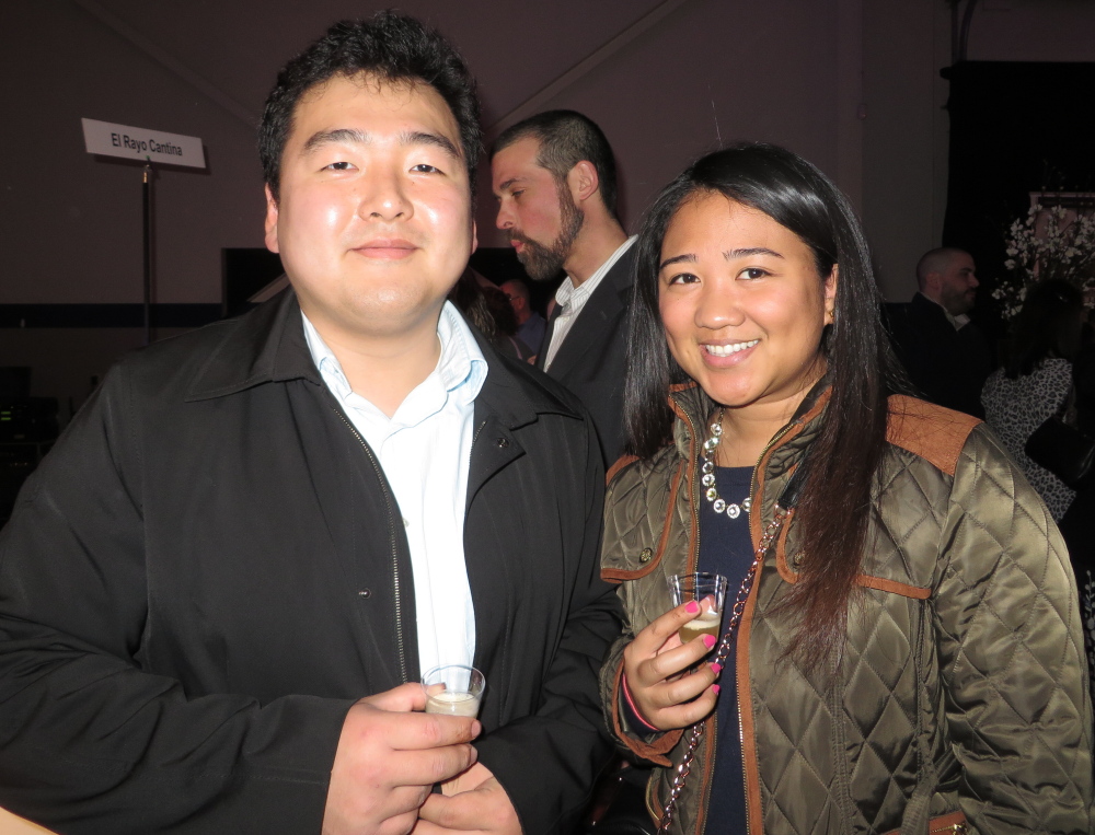 Kyung Rim and Luisa Nazareno of Portland at the drink and dessert event benefiting Preble Street programs.