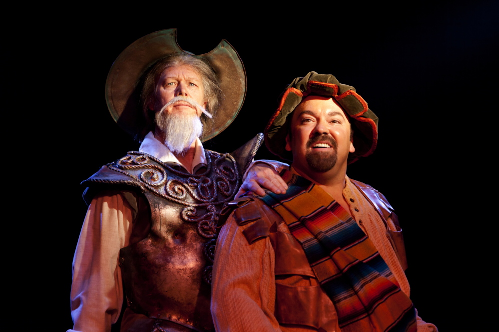 Jack E. Curenton stars as Don Quixote and Rick Grossman is Sancho in the Broadway National Tour of “Man of La Mancha,” presented by Portland Ovations and coming to Merrill Auditorium in Portland for two performances on Saturday.