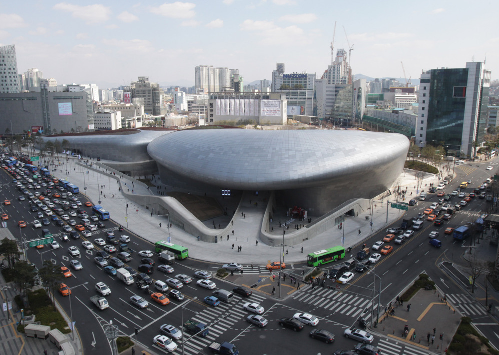 The controversial new Dongdaemun Design Plaza transforms a historic neighborhood of Seoul, South Korea. It cost $450 million to build and was funded by taxpayers.