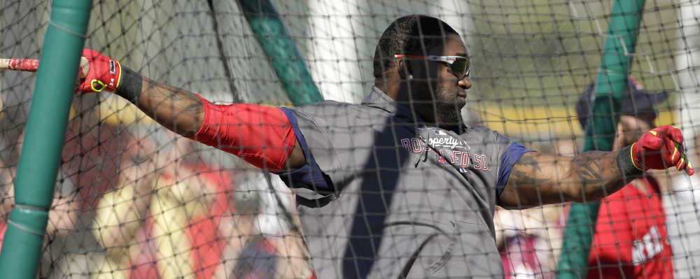 Designated hitter David Ortiz will be with the Red Sox for at least two more years after he and the team settled on a contract extension through 2015, with options for 2016 and 2017.