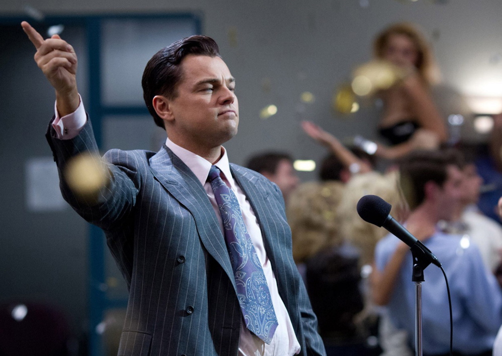 Leonardo DiCaprio in “The Wolf of Wall Street.”